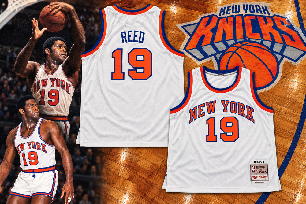 New York Knicks Willis Reed Mitchell & Ness 1972-73 Jersey Sz 58 3XL USA NBA